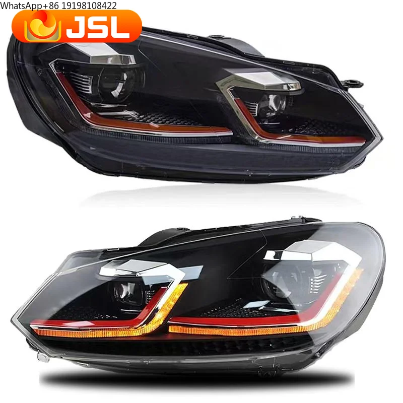 

Подходит для Volkswagen Golf 6: светодиодные фары 2009-2012, Golf Mk6, светодиодные ДХО, ксеноновые фары, «ангельские глазки», биксеноновые линзы, аксессуары.