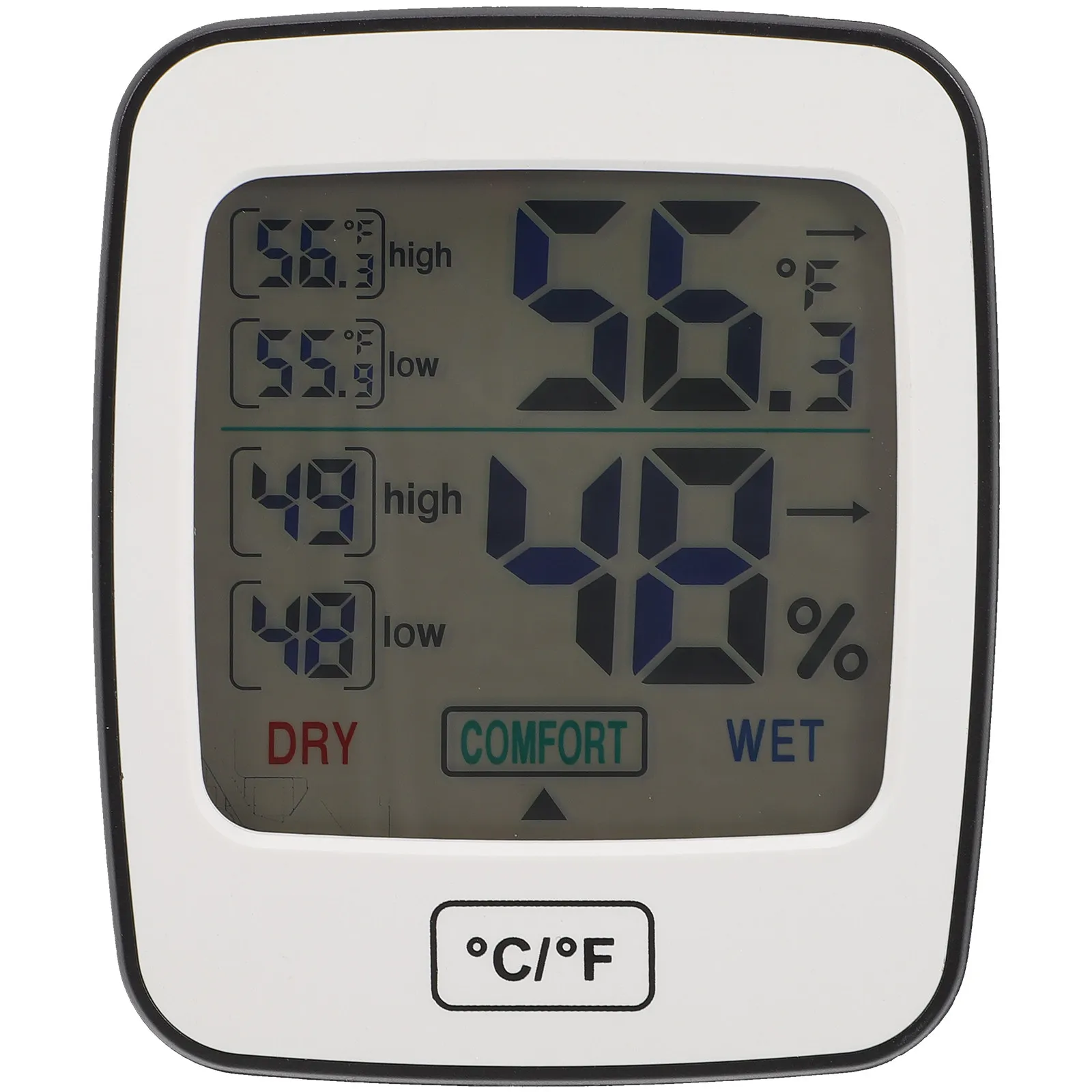 Multipurpose Digital Hygrometer Thermometer with ABS Case Indoor Temperature Humidity Sensor for Home Office Greenhouse Bedroom