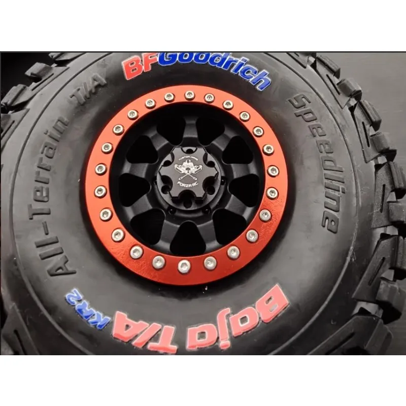 

Tire Metal Bead Lock for 1/7 TRAXXAS UDR / ARRMA Mojave & FS Atom Stock Tires, Scale Decoration Part, Free Self-Tapping Screws