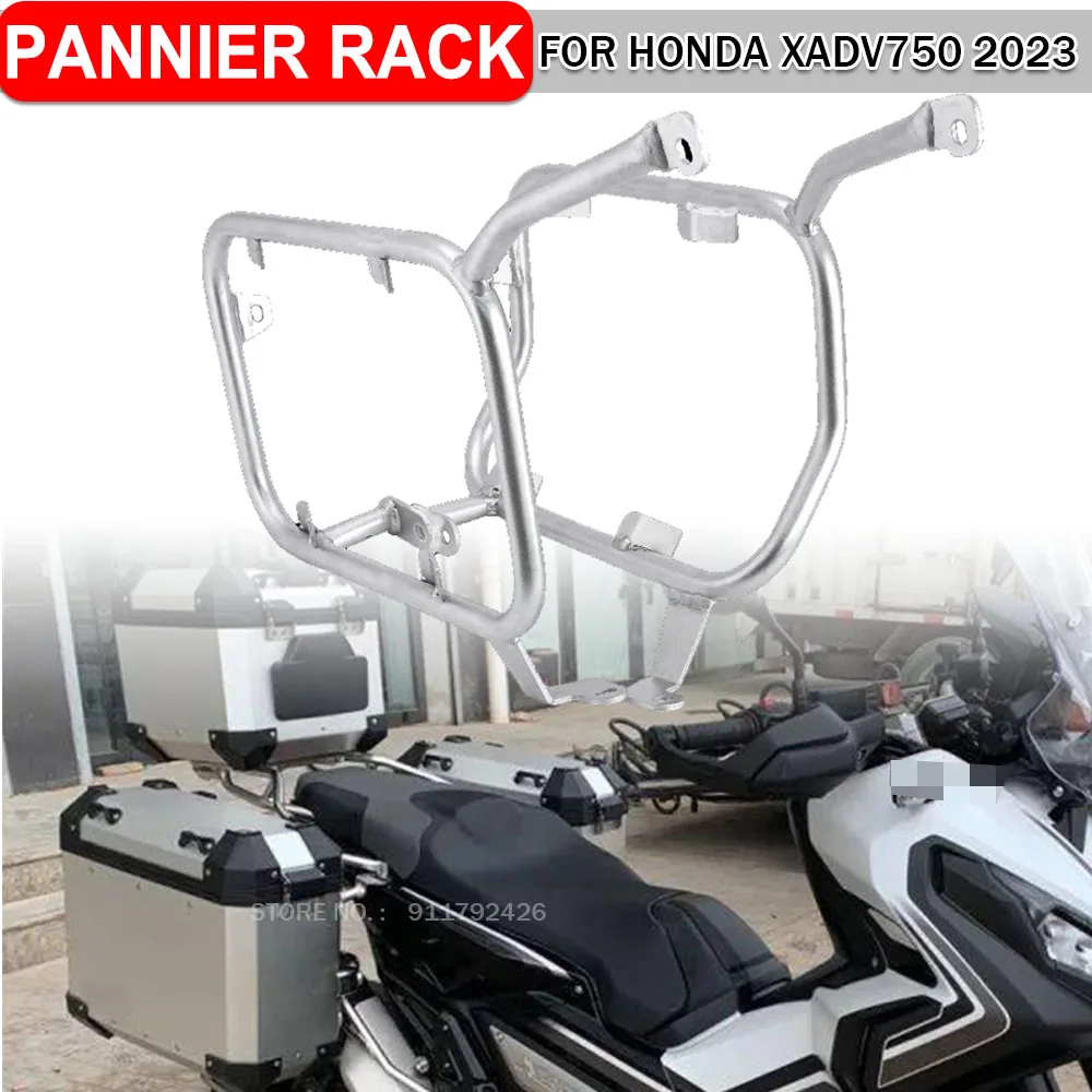 

Motorcycle Panniers Rack Frame For Honda X-ADV750 2024 XADV 750 2021 2022 2023 Sidebox Saddlebag Luggage Side Bracket Pannier