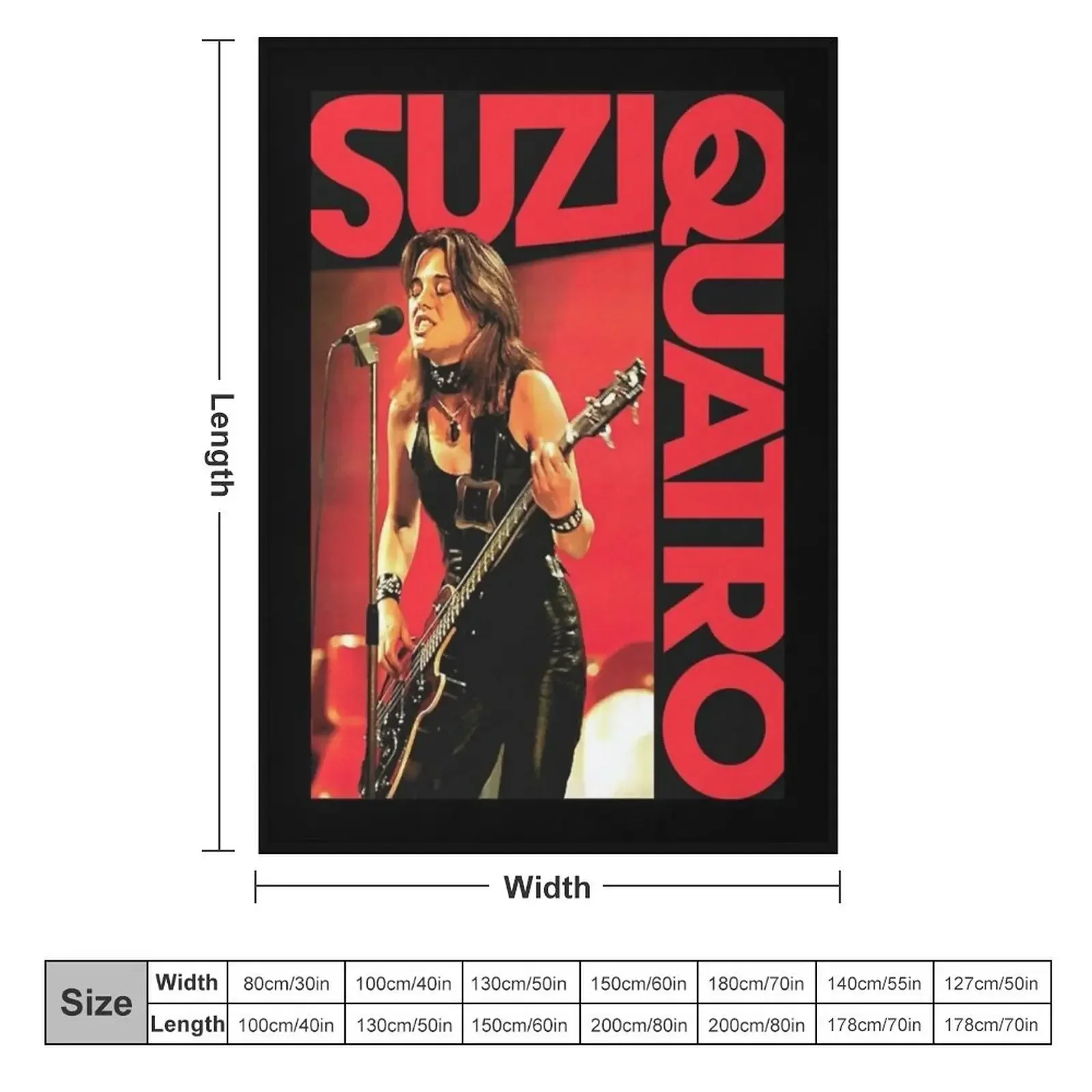 Suzi Quatro Throw Blanket Blankets Sofas Of Decoration Fashion Sofas Tourist Blankets