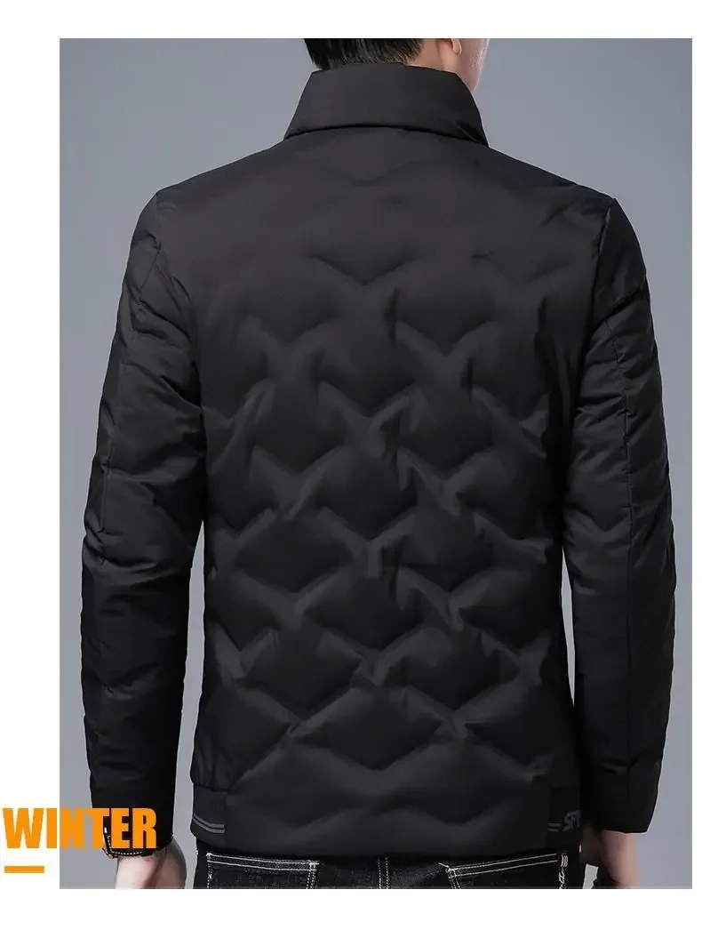 New Men Down Jacket Winter Coat Male Given To Philandering Parkas Warm Outwear Stand Collar Down Overcoat