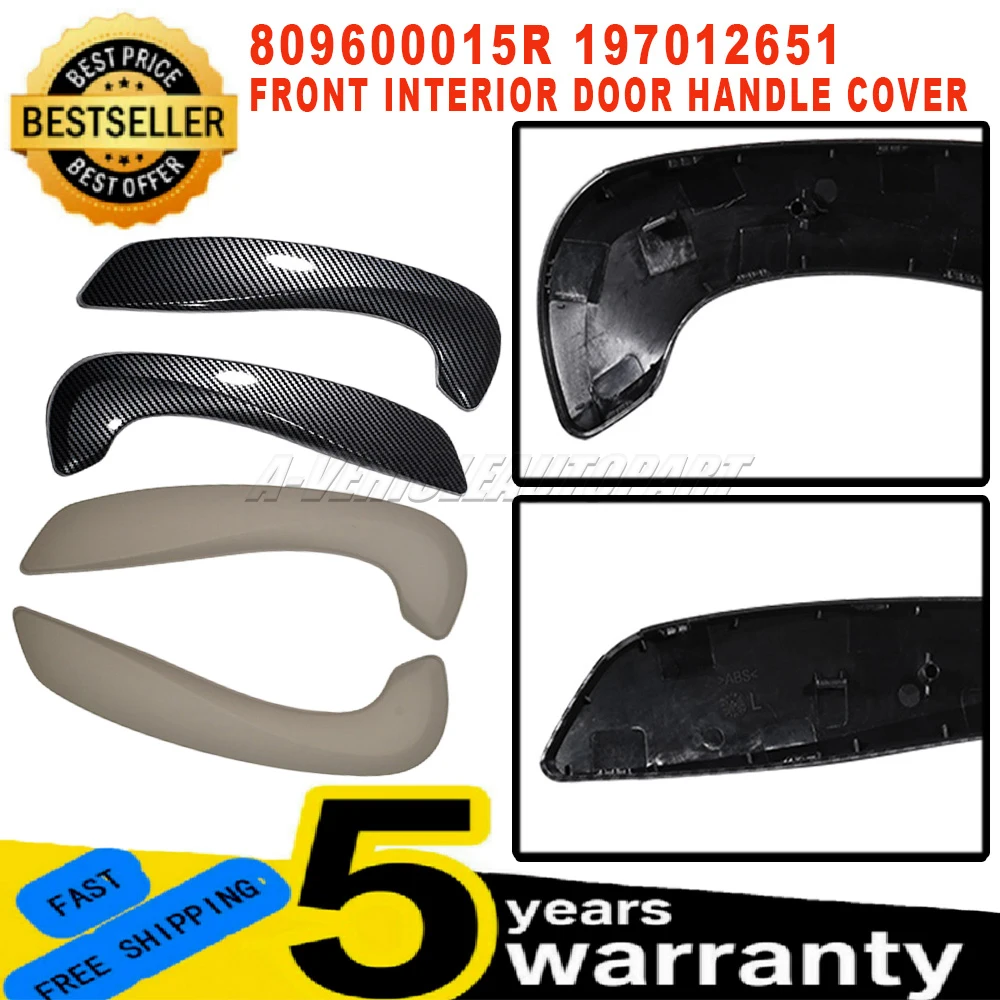 New 809600015R 197012651 For Renault Megane 3 III Fluence 2008-2016 Front Interior Door Handle Cover L+R 1Pair Car Accessories