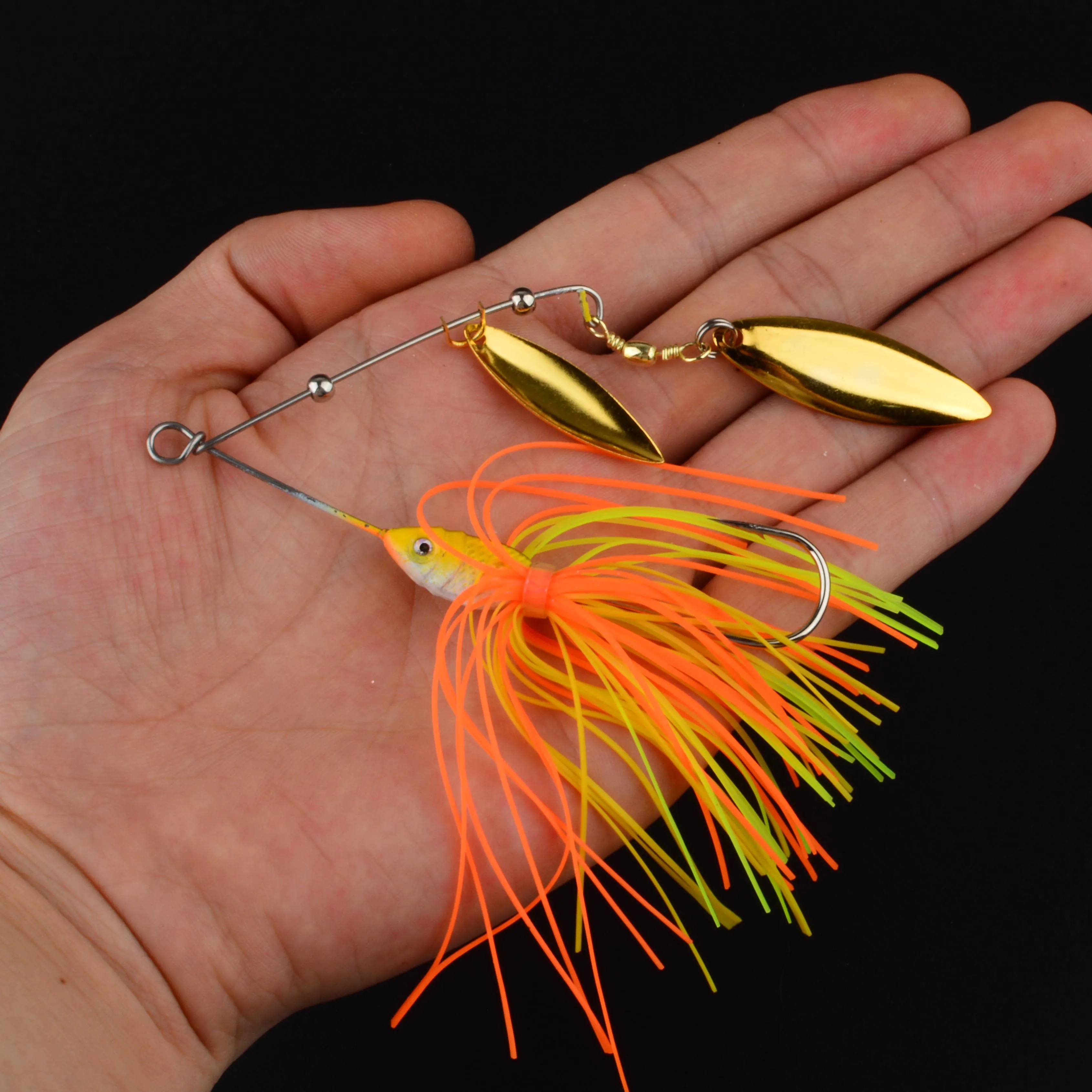 Spinnerbait metálico para lubina – Señuelo giratorio de pesca - imagen 5