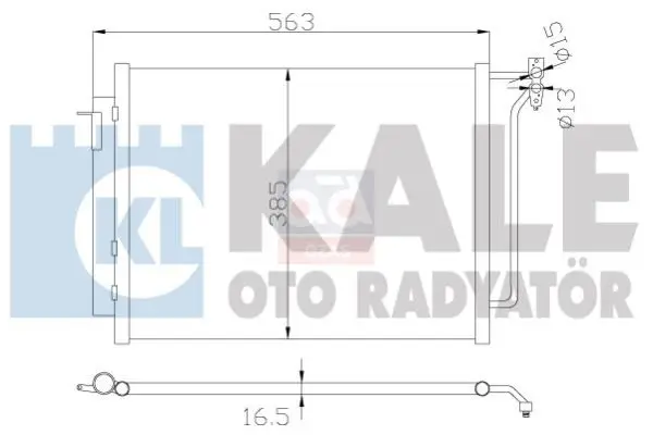 Air conditioning radiator for 390900 (condenser) 01 X5 (E53)