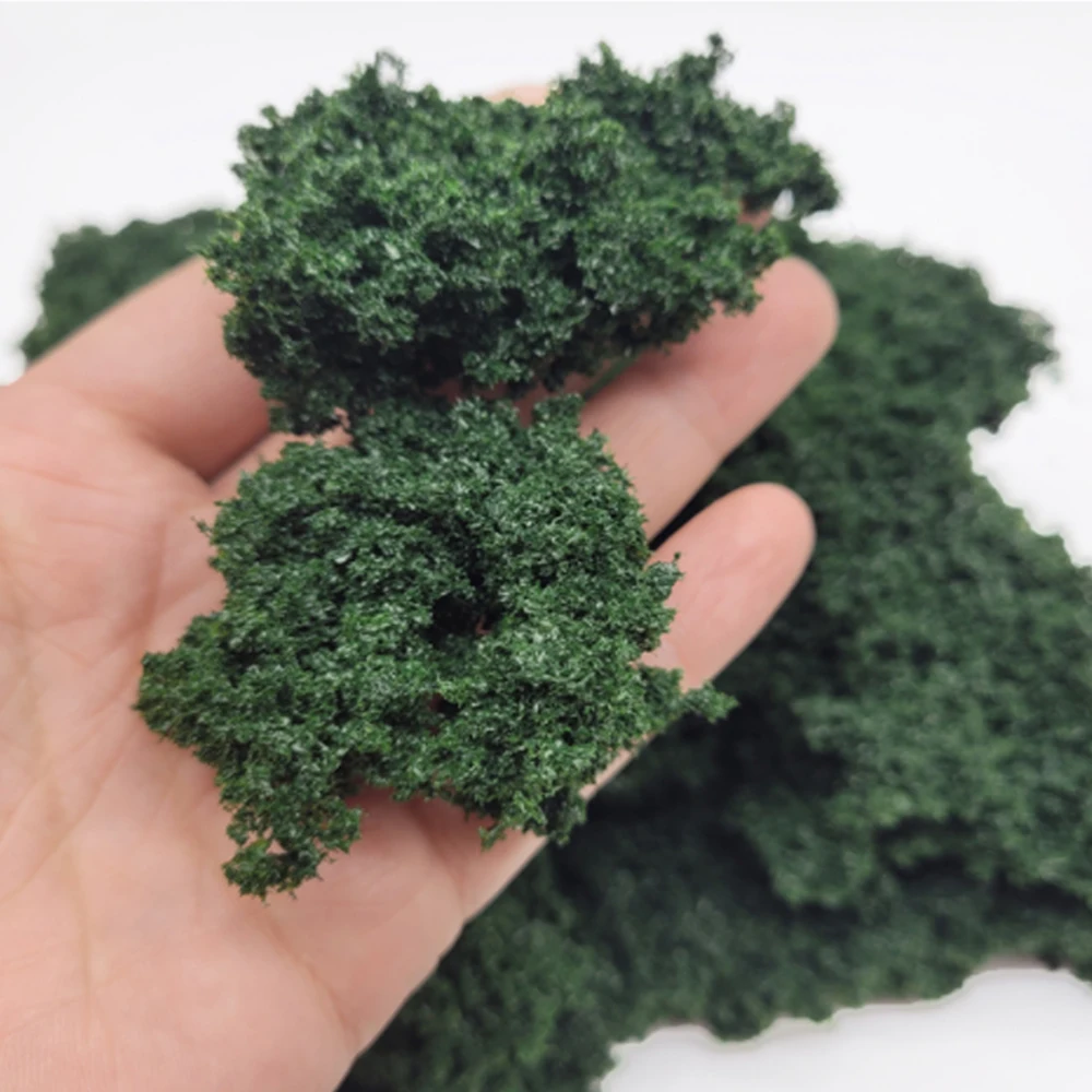 HO N Scale Miniature Shrubs Bushes Sponge Tree Powder Model Railway Train Layout/Military Scenery/Diy Model Making/Diorama 30G