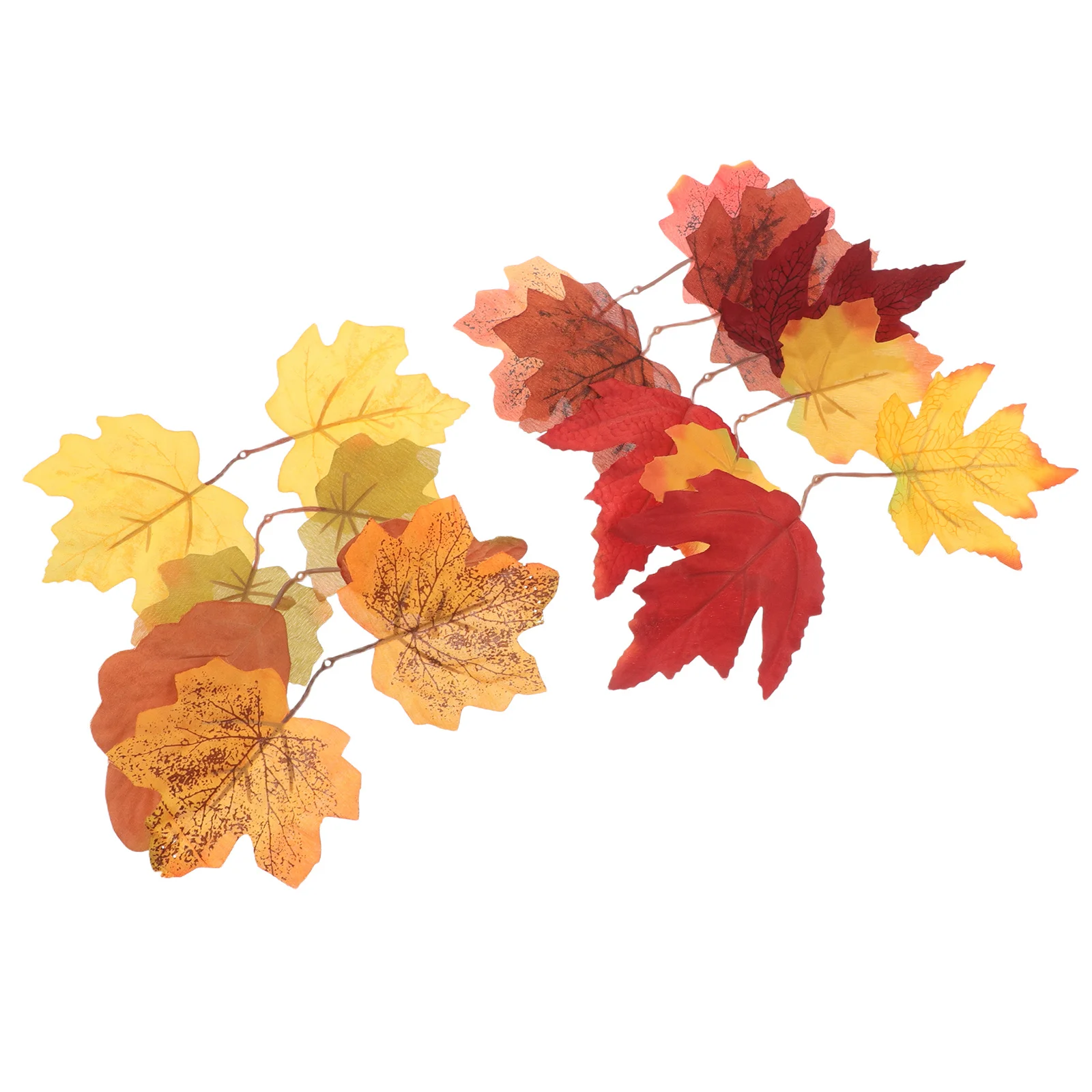 

90Pcs Artificial Maple Leaves Autumn Faux Fall Leaves Realistic Seasonal Home Decor Wedding Party Thanksgiving DIY Crafts
