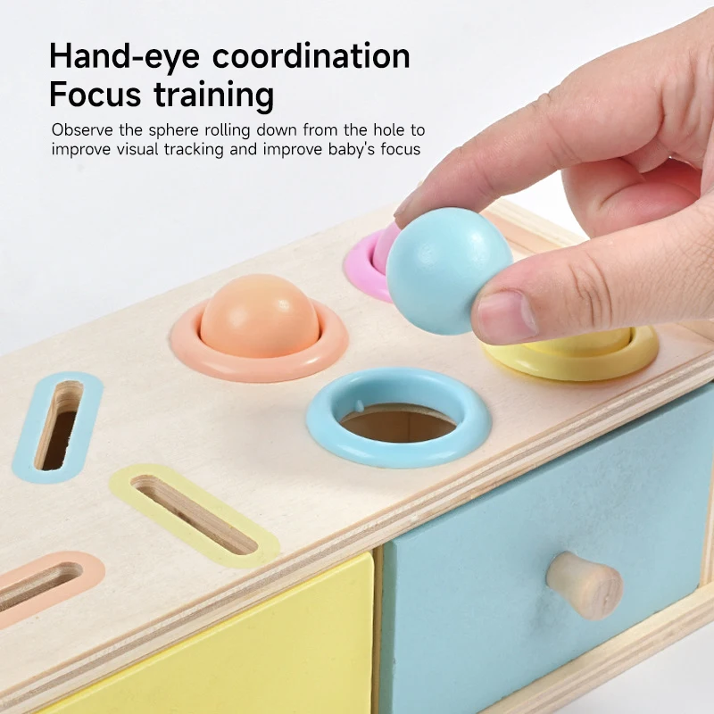 Montessori Children Wooden Pitching Color Shape Sorting Matching Toys Kids Sensory Fine Motor Skill Early Education Toys Gifts