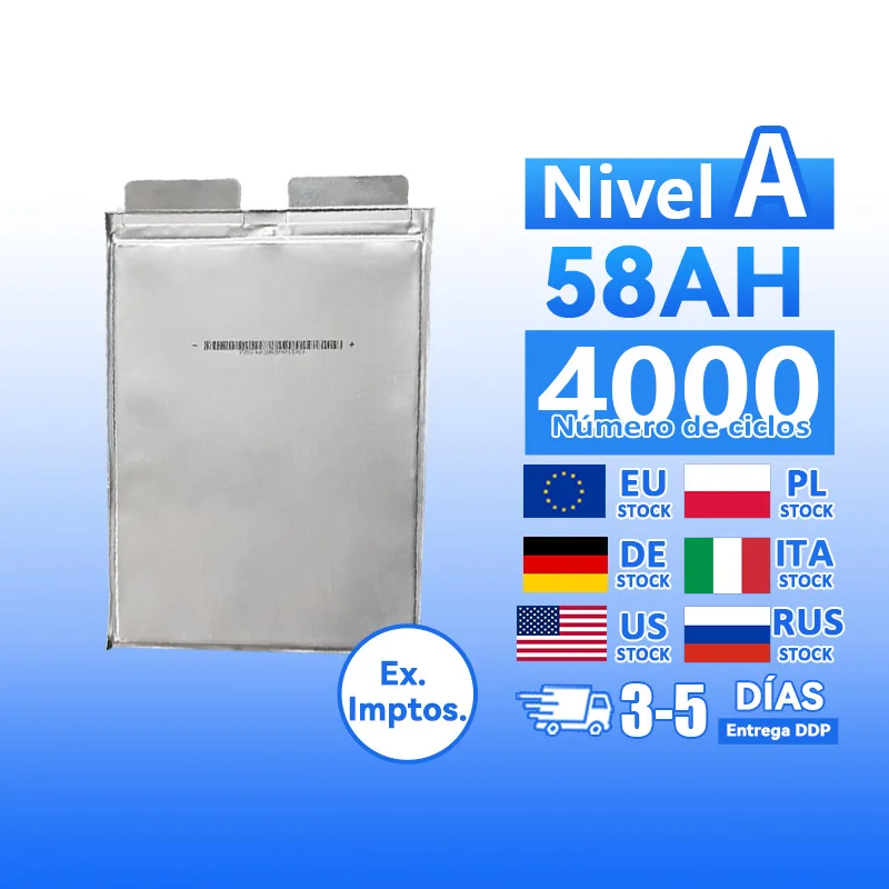 Farasis Factory Certified 30Ah 50Ah 58Ah NMC Pouch Cell 3.7V Solid State Battery CE/FCC Certified 1000 Cycles for EV Electric