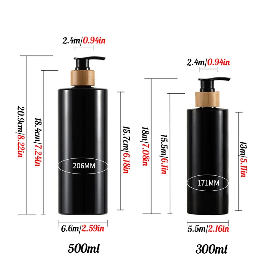 300/500ml Bathroom Soap Dispensers Lotion Shampoo Shower Gel Holder Portable Refillable Soap Bottle