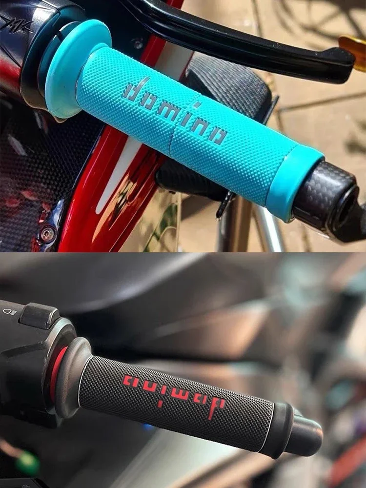 AliExpress TIMZH Motorcycle Universal Handle Grip 7/8 "22 24MM Handlebar Grip Domino ATV Dirt Pit Bike Racing Motocross GEL Rubber Brake Grips