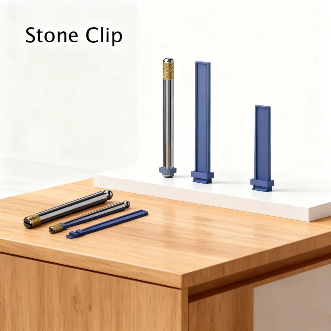 Bellstone Plastic Stone Holder Boride Polishing Oilstone Metal Clips for 3x6 / 3x13 / 6x13mm