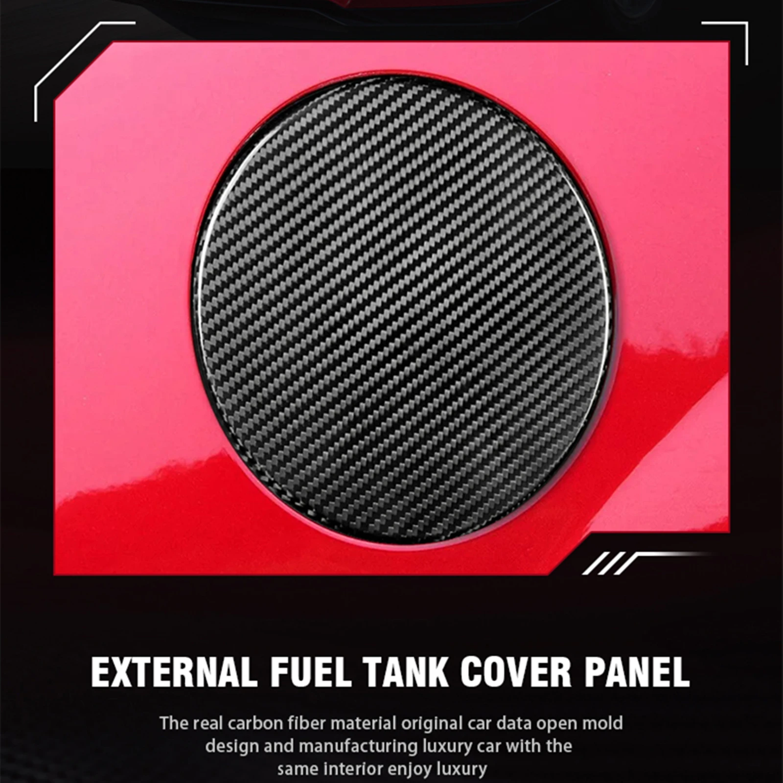Exterior Oil Fuel Tank Cap Cover Trim Decoration Sticker For Chevrolet Camaro 2016-2020 view 4