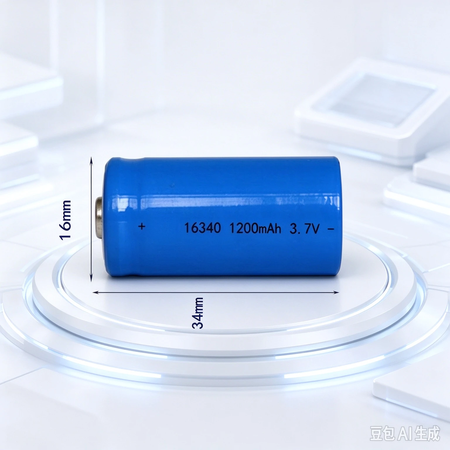 16340 3.7V 1200mAh Rechargeable Battery for CR123A