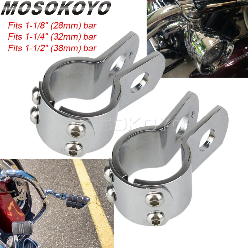 Motorfiets Snelweg Motor Bewaker Voetsteun Voetsteunen Mount Klemmen Beugel 28Mm 32Mm 38Mm Voor Harley Touring Sportster Dyna Softail