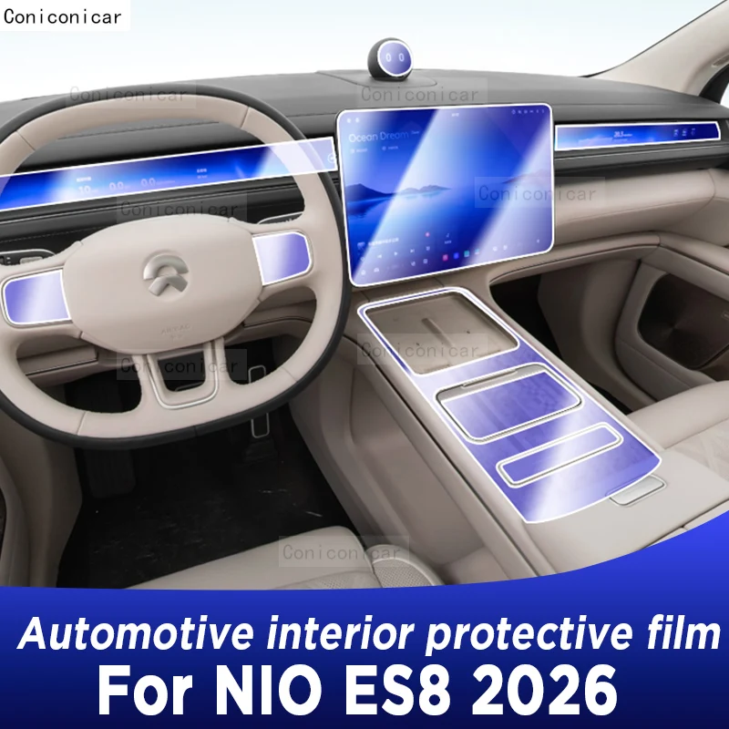

Защитная прозрачная пленка из ТПУ для центральной консоли автомобиля NIO ES8 2026, антицарапийная, самовосстанавливающаяся, аксессуары