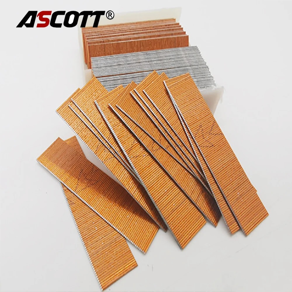 23Gauge 10000pcs 6-30mm Headless Copper Coating Mosquito Nail Brad Nails for Model P630 P625 Straight Stapler