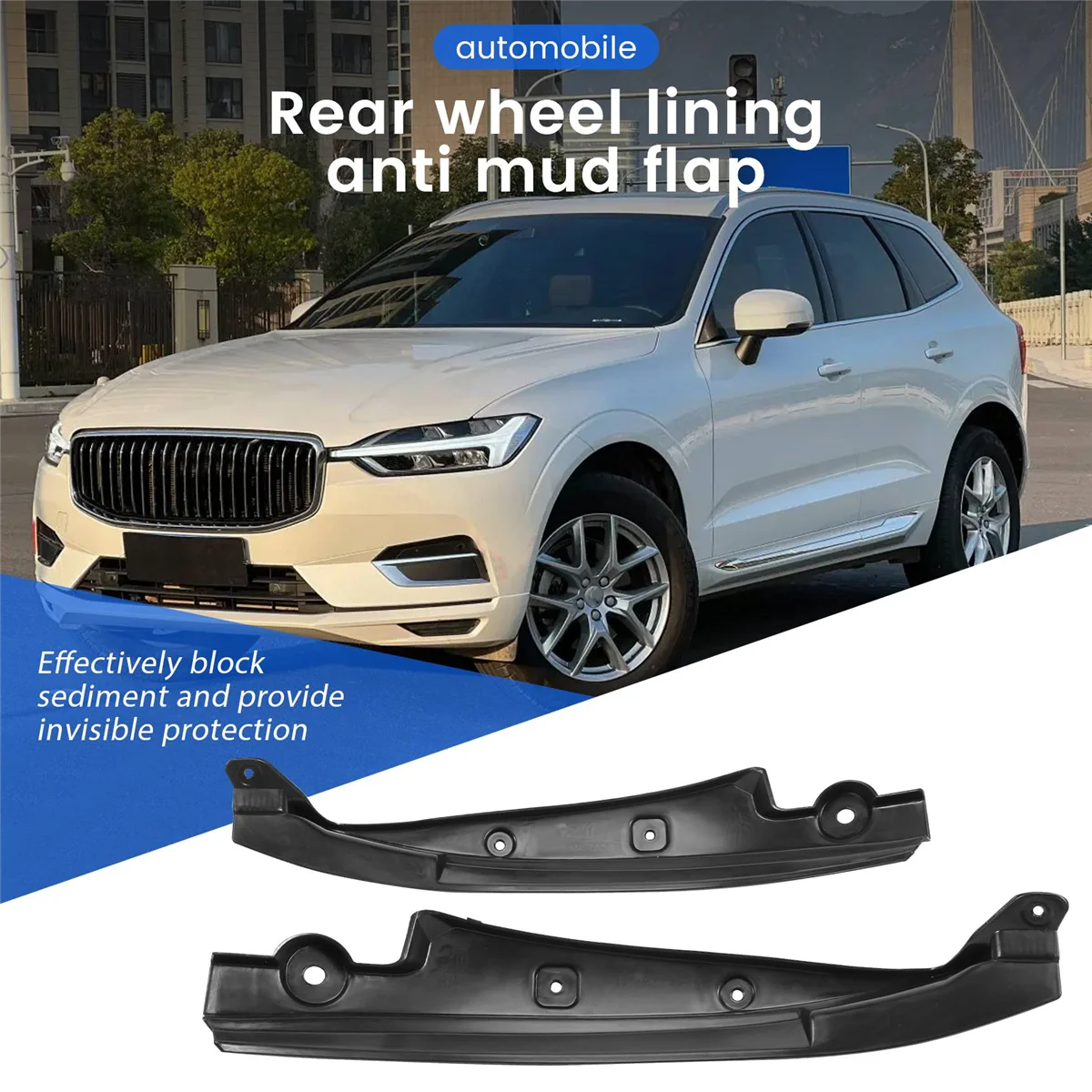 

Trendingfor Xc60 2019 2020 2021 Car Mudguard Anti Dust Cover Rear Tire Mat Modification