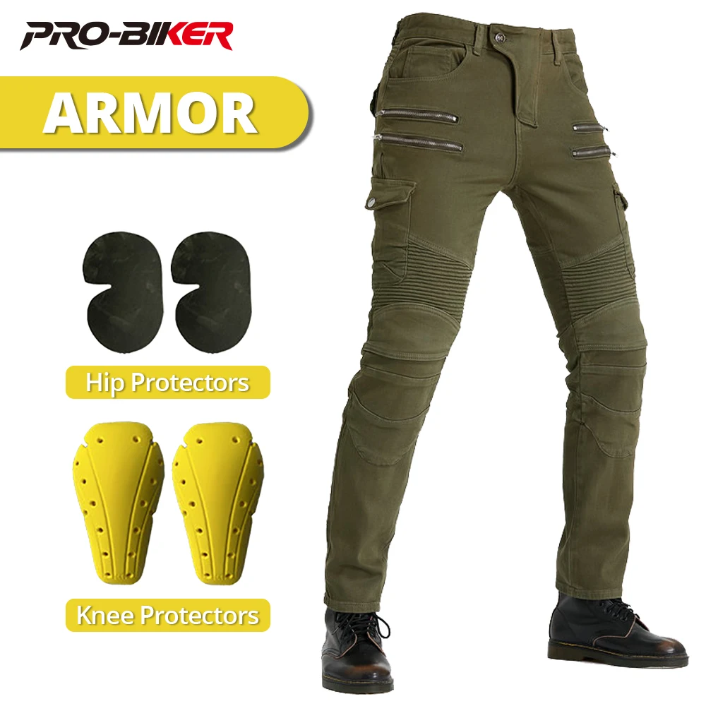 

Мужские мотоциклетные брюки Four Seasons, ветрозащитные, с защитой от падений, для езды на мотоцикле и мотокросса, со встроенными защитными вставками CE.