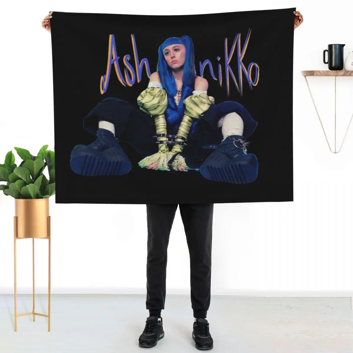 Ashnikko Demidevil Throw Blanket Blankets For Baby Decorative Sofas Stuffeds Personalized Gift Thermal Soft Plaid Blankets
