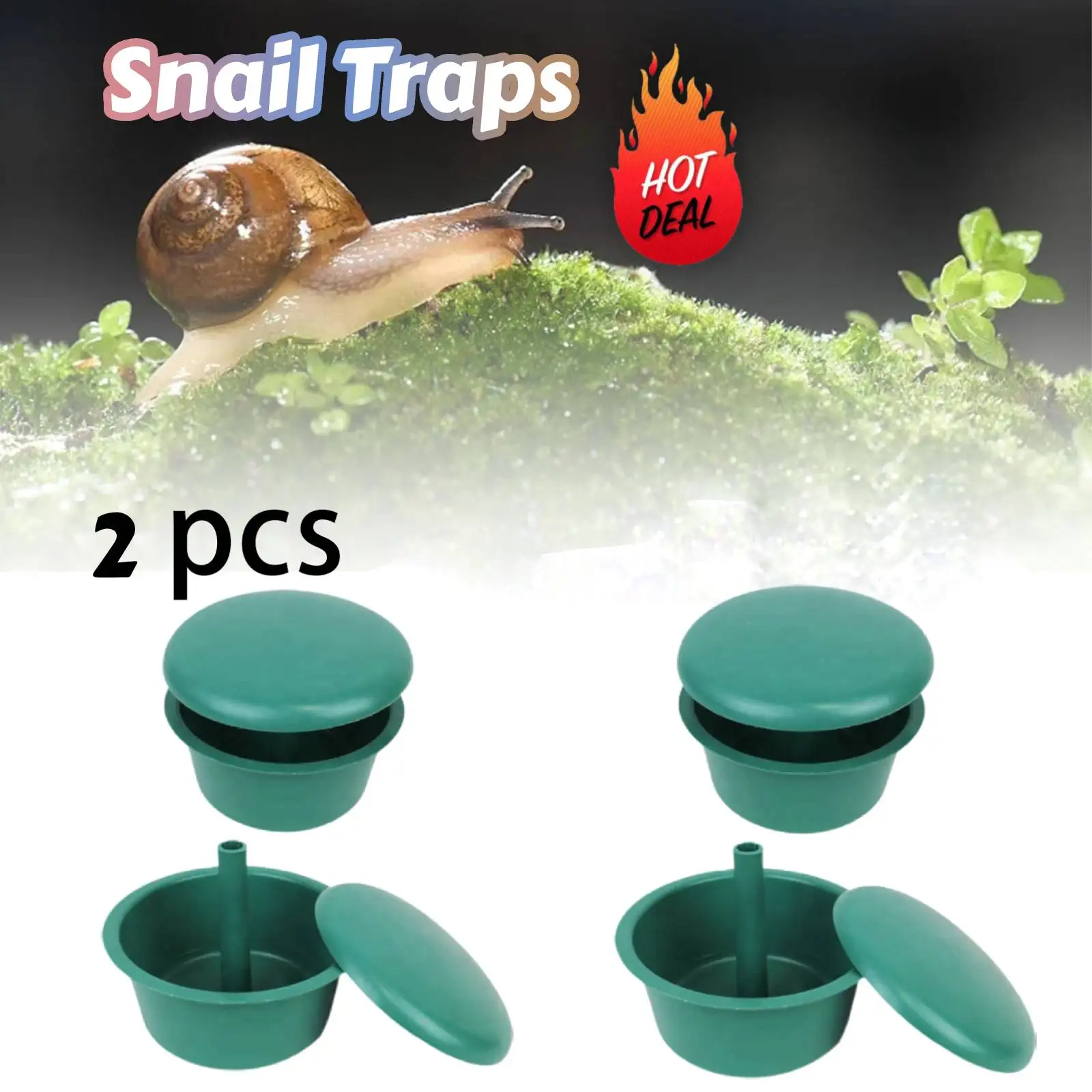 2 pcs Snail Slug House Pests Traps Friendly Snail Trapper  Garden Farm Eco  Protector Accessories for Farm Vegetable Garden