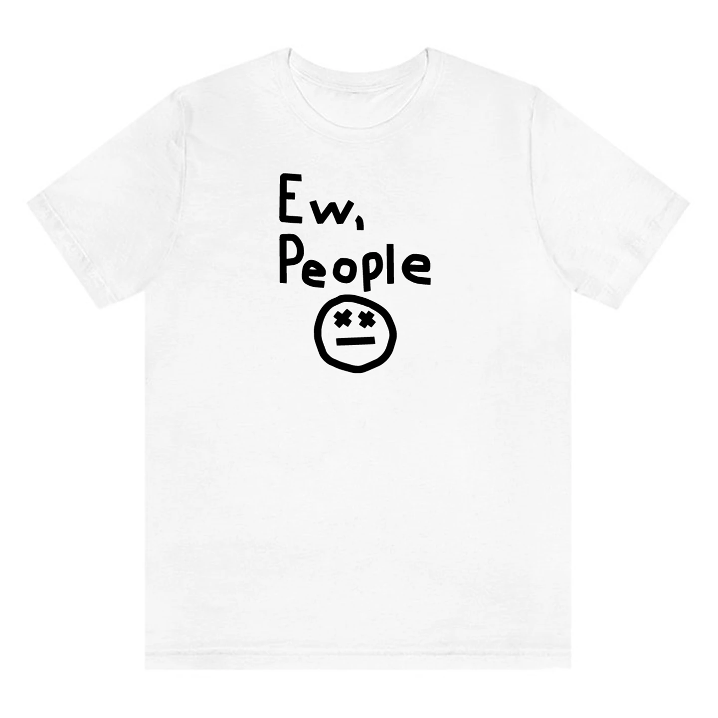 Multiple Styles Unisex Tee Ew People Summer Tee Aesthetic Unisex T-Shirt Boutique Men Oversize Cotton Shirt