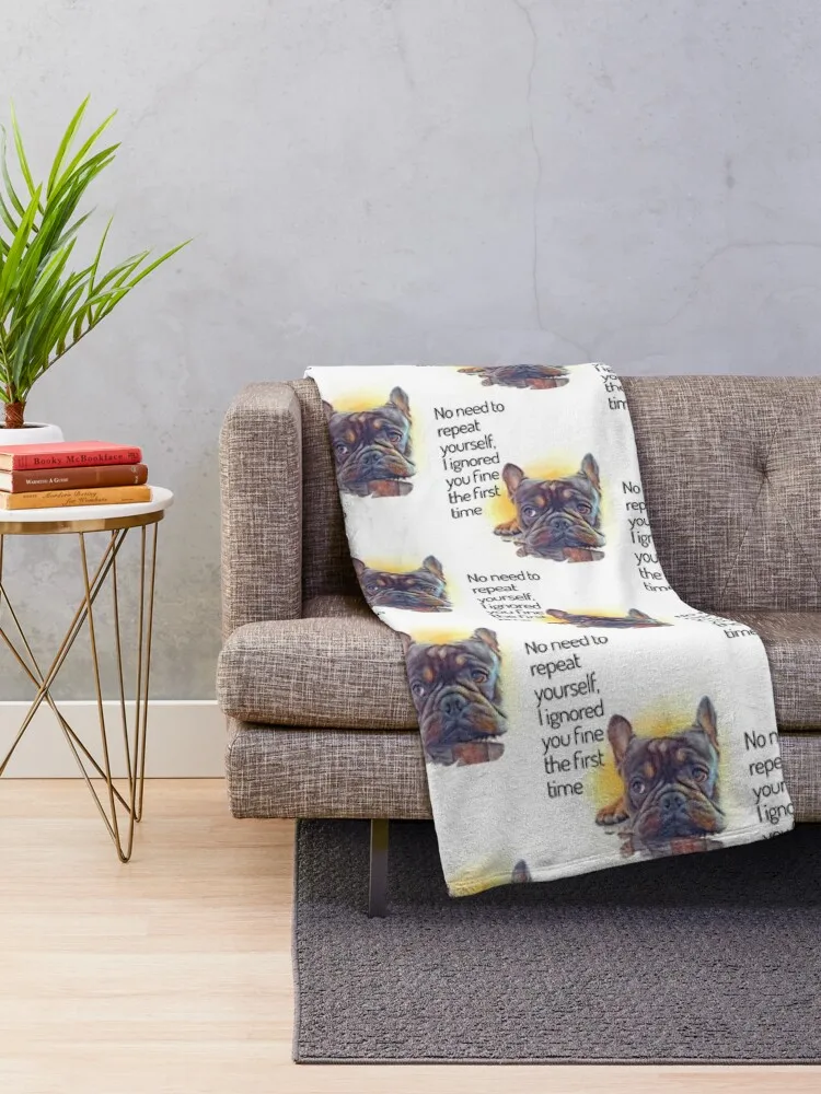 No need to repeat yourself, I ignored you fine the first time Throw Blanket Furry Luxury Designer Travel Blankets