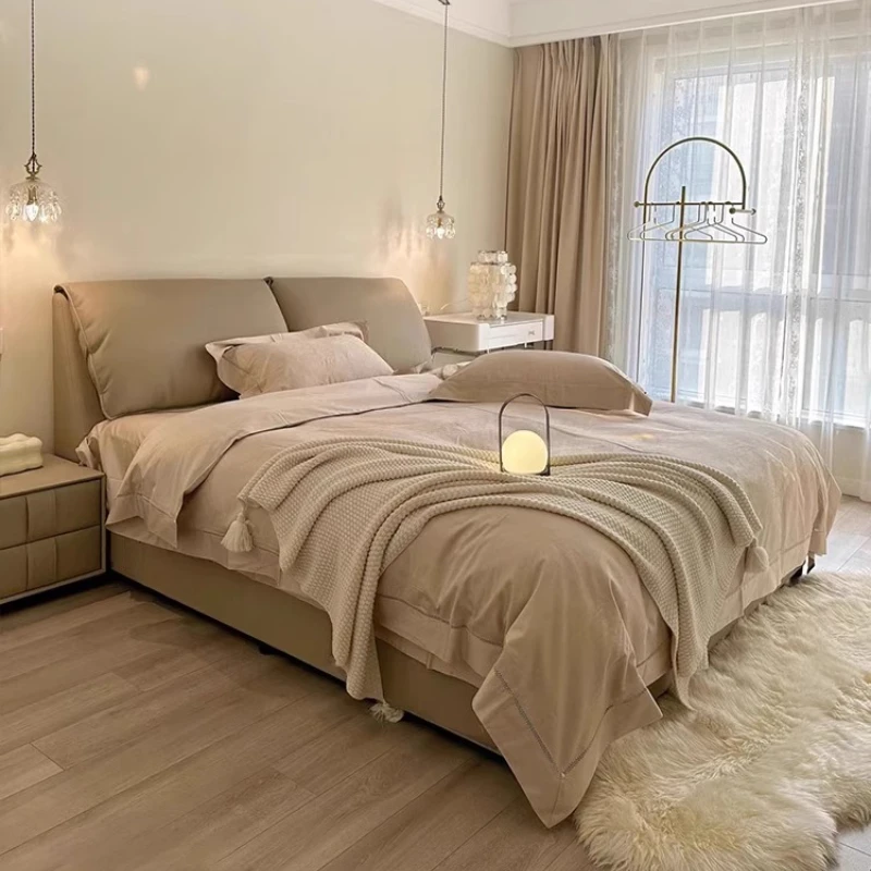 

220x200 cm super king Double bed bases and frames luxury cosy Double bed queen Headboard lit 2 personnes furniture for home