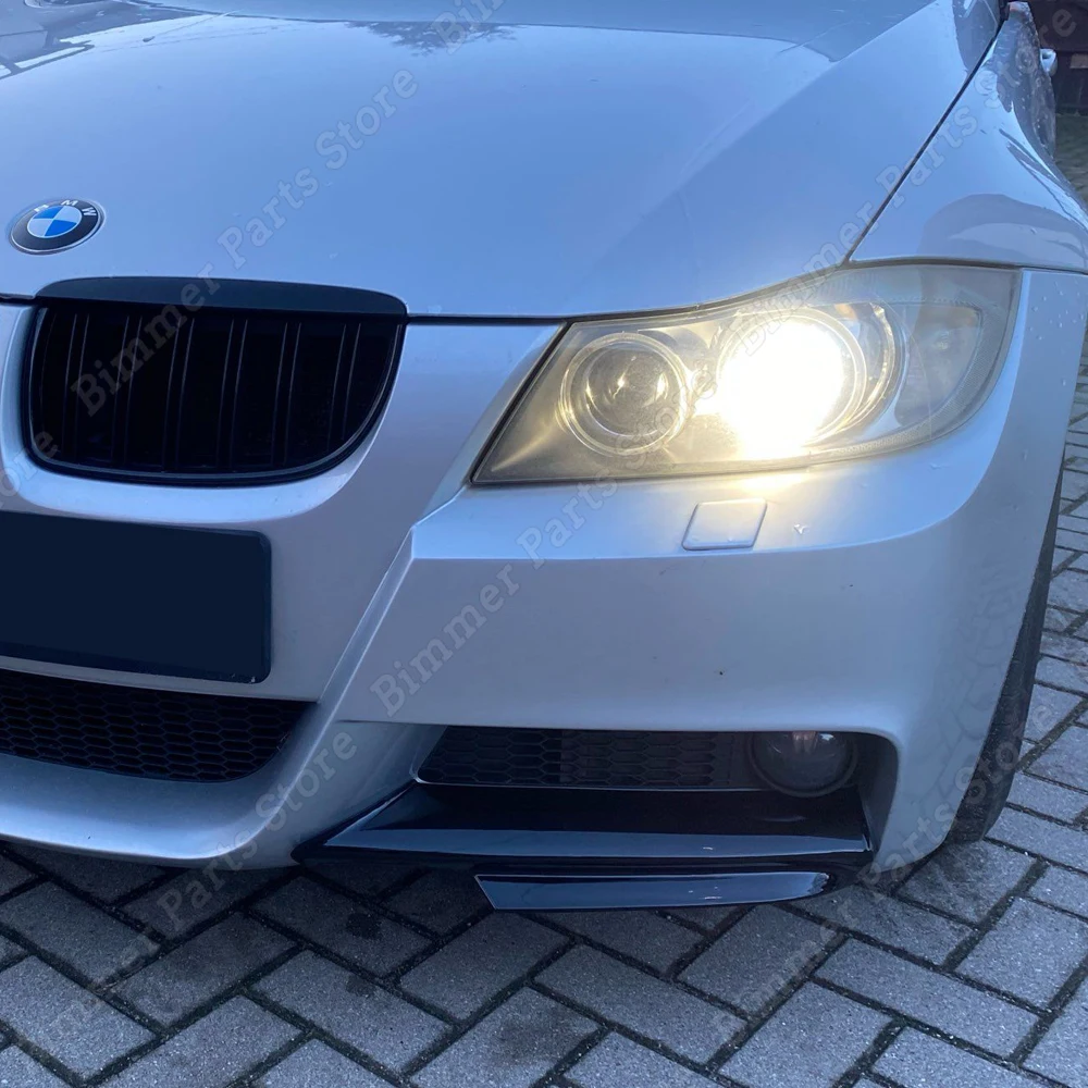 Separador de labios de parachoques delantero para BMW Serie 3, E90, E91, m-tech 320i, 330i, 2005-2008, Kit de carrocería, accesorios deportivos