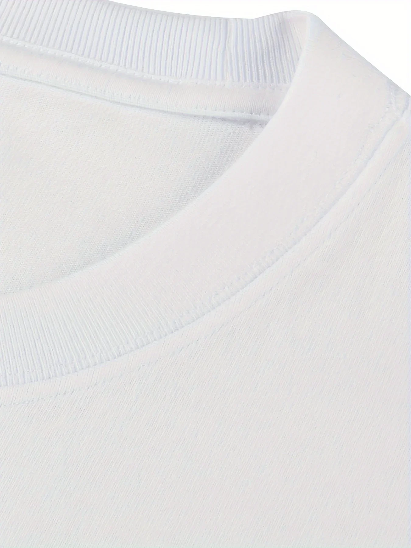 طباعة أمامية بتأثير دخاني، تي شيرت رجالي بأكمام قصيرة #5