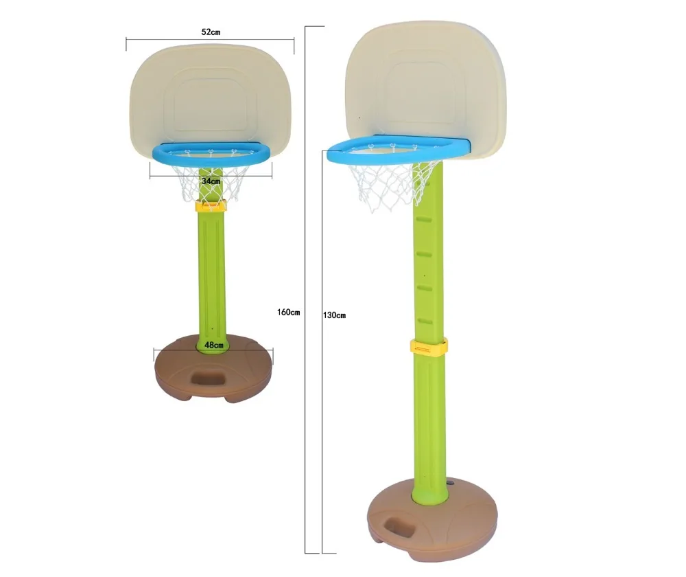 Picture 6: Children Indoor Playground Portable Plastic Basketball Stands for Kids
