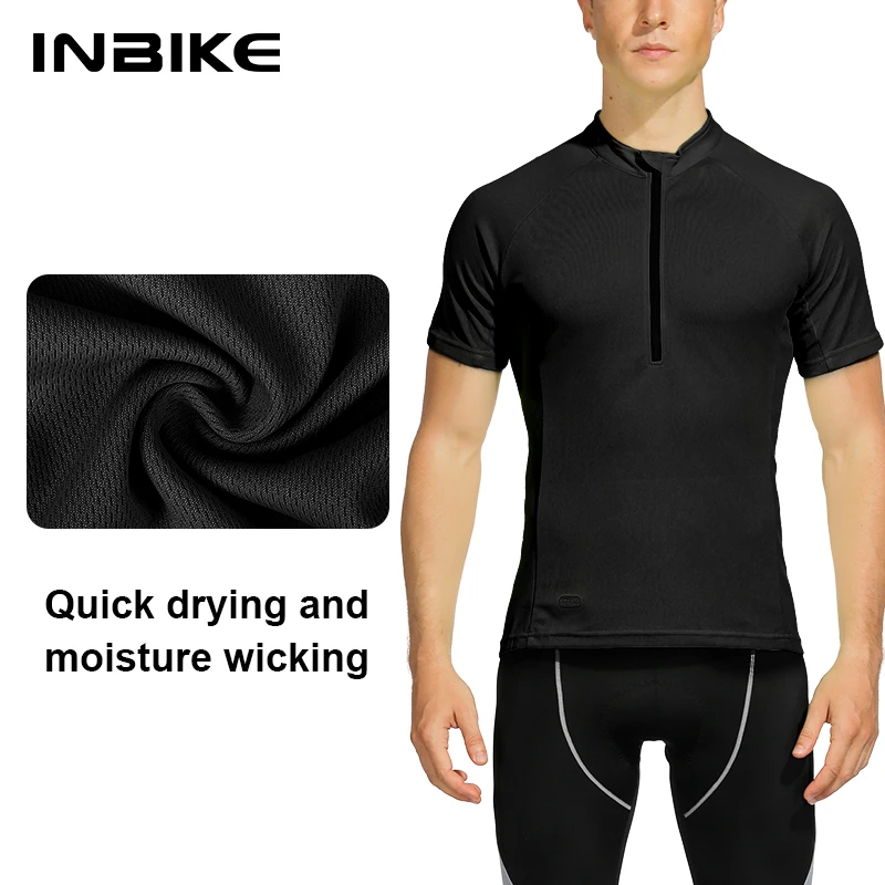 

Футболка INBIKE Мужская Светоотражающая, Джерси с коротким рукавом для езды на велосипеде, быстросохнущая одежда, лето