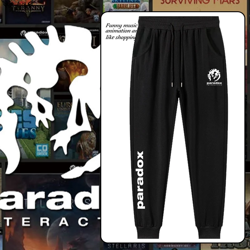 

Pax Interactive Men's Stand Long Pants Autumn Winter Cuffed Sweatpants Elastic Waist Casual Trousers Faionable Youth...