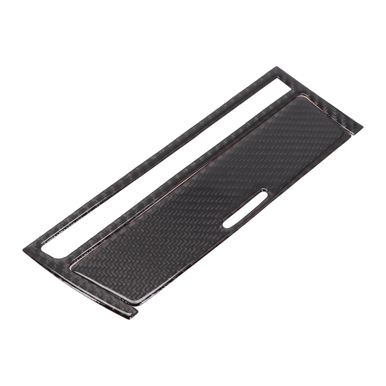 Car Interior Central Strip Cover Decor Trim for BMW E46 3 Series Clear Carbon Fiber Texture Non Destructive Installation