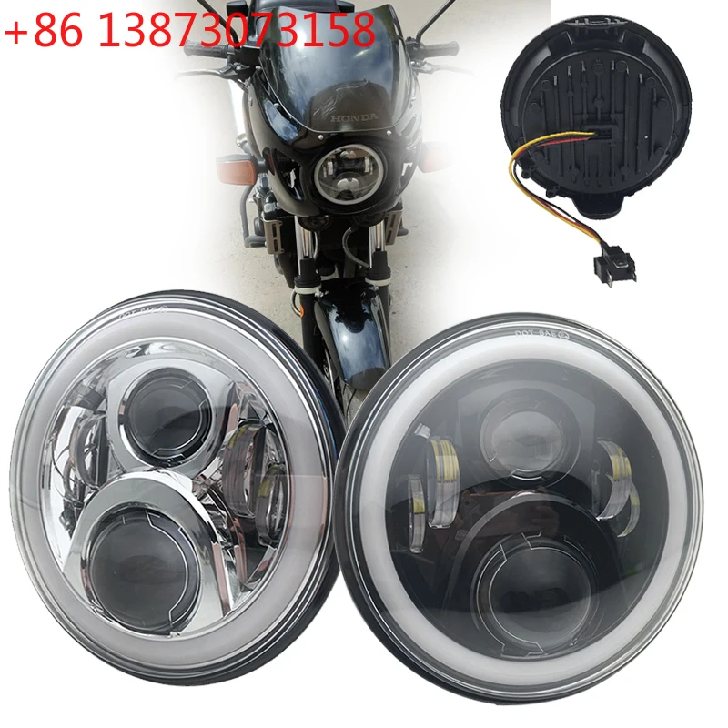 

For Honda CB400 CB500 CB1300 Hornet 250 600 900 VTEC VTR250 Motorcycle Accessories 7inch led headlight WITH High/Low Beam.