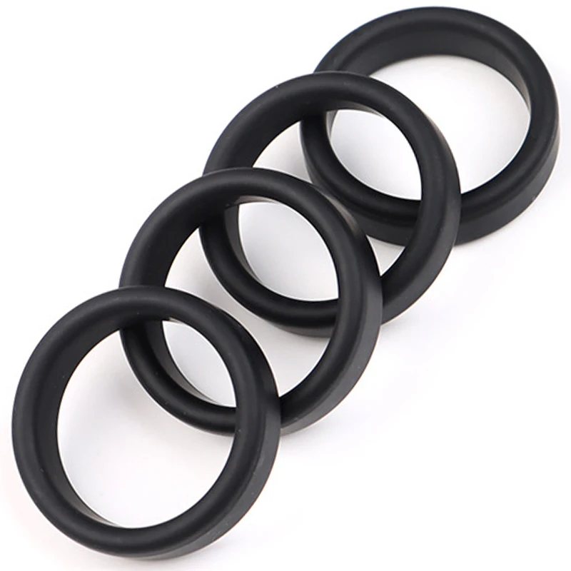 6 Color Penis Ring Delay Ejaculation Silicone Reusable Semen Cock Rings on for Men Enlargement Sex Toys For Men Couple Rings 18+