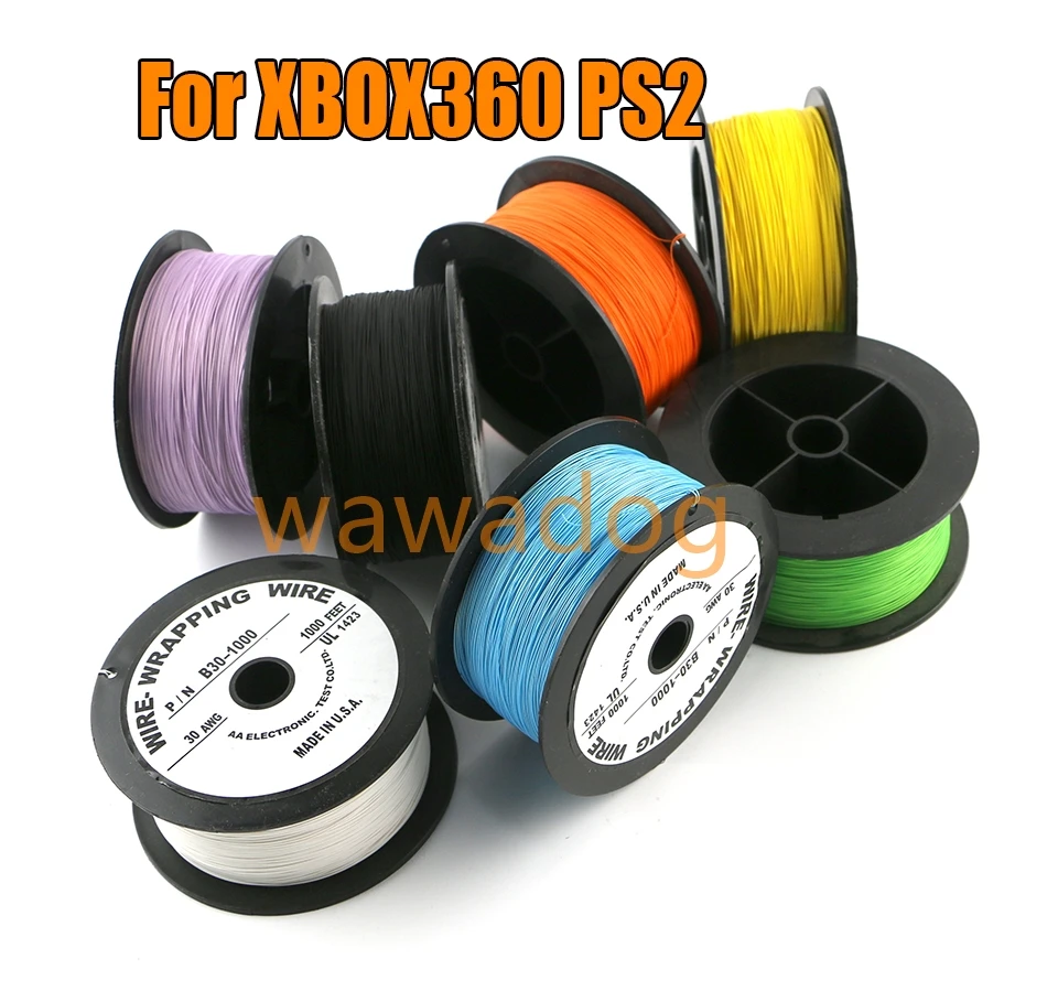 

10 шт., высокое качество, 1000 м для Xbox 360 PS2 WII Line, электрический провод, обмотка электрического кабеля