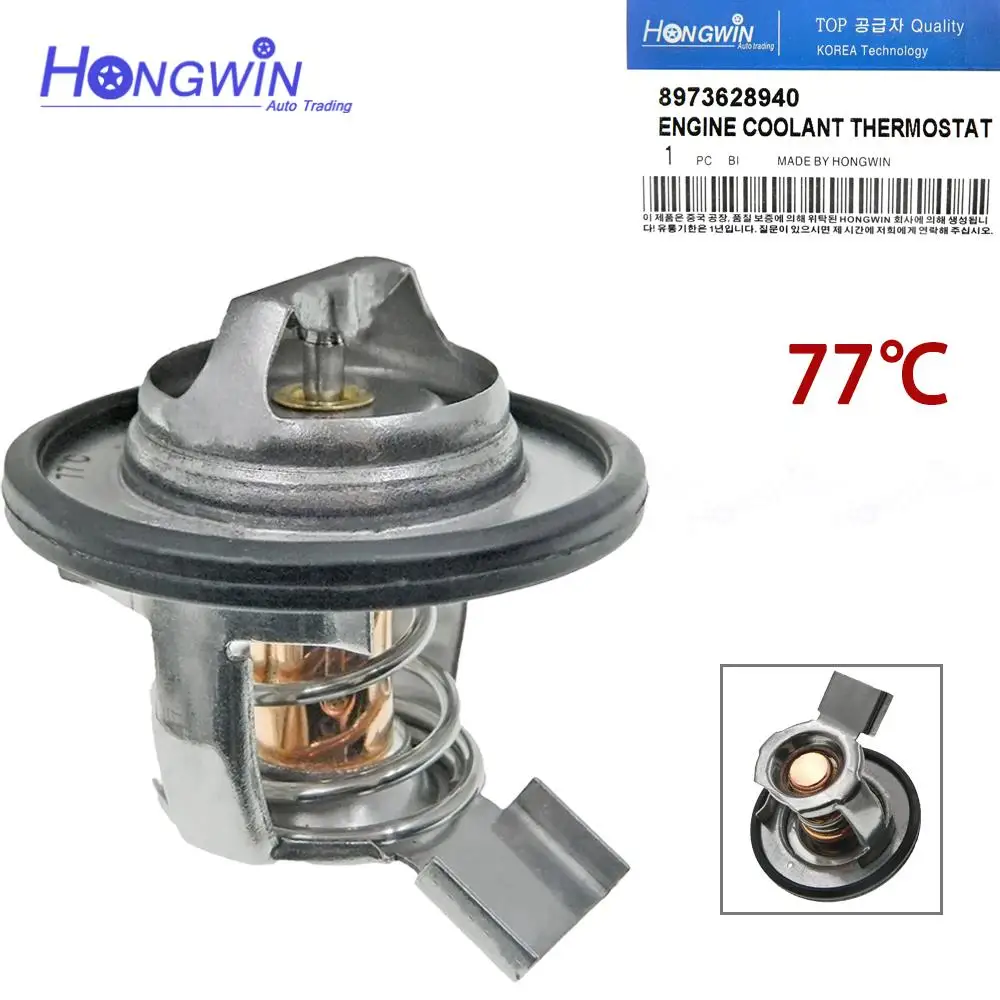 OE: 8973628940 8971231614 9032100090 Engine Coolant Thermostat 77℃ For Isuzu Rodeo Trooper VehiCROSS Axiom Honda Passport