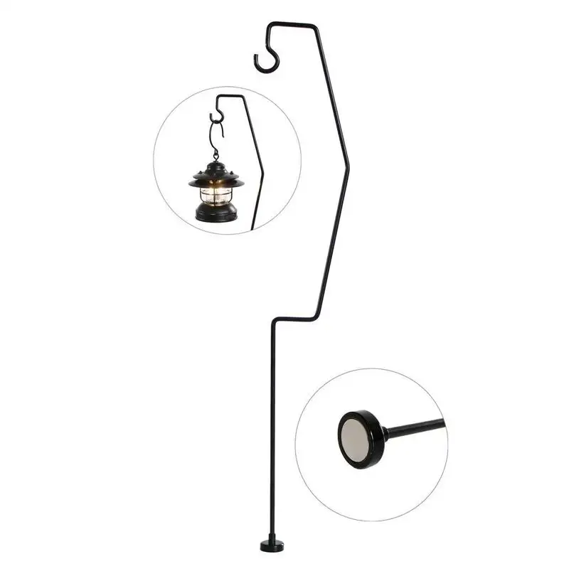 キャンプライトポールスタンドランタンライト用ポール付き軽量多用途ポータブル折りたたみホルダーテントグリルピクニック用