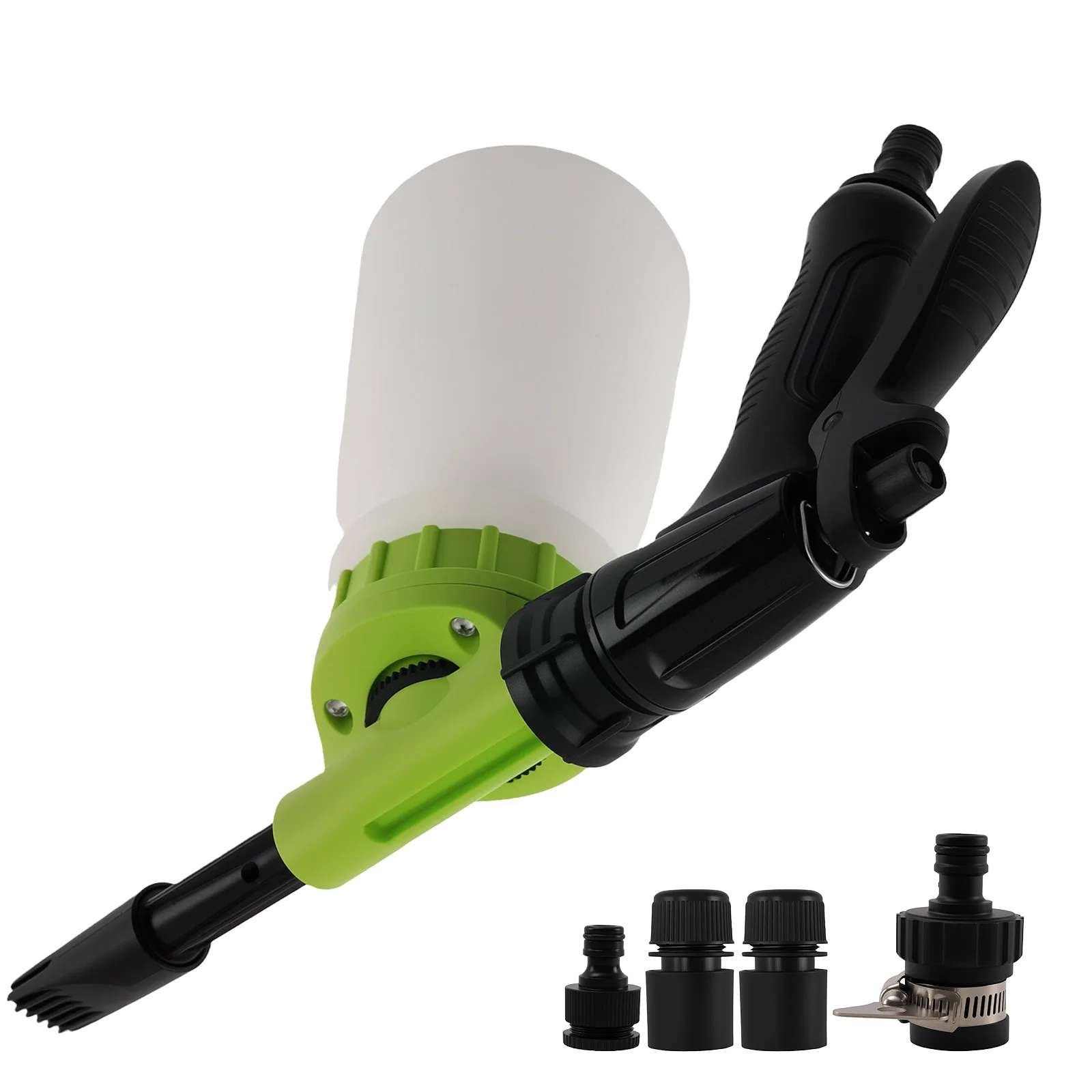 

Распылитель пены 1 л для шланга для мойки автомобиля, 5/8 дюйма, быстроразъемный регулируемый пистолет-насадка