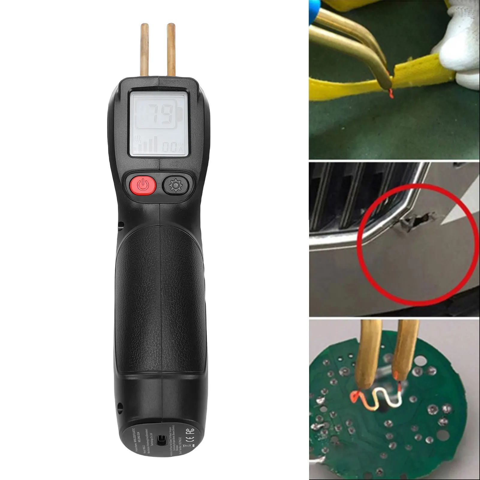 

Набор для ремонта пластика: беспроводной ручной пистолет для горячей сварки с 200 скобами для бамперов, приборных панелей, держателей ламп, черный