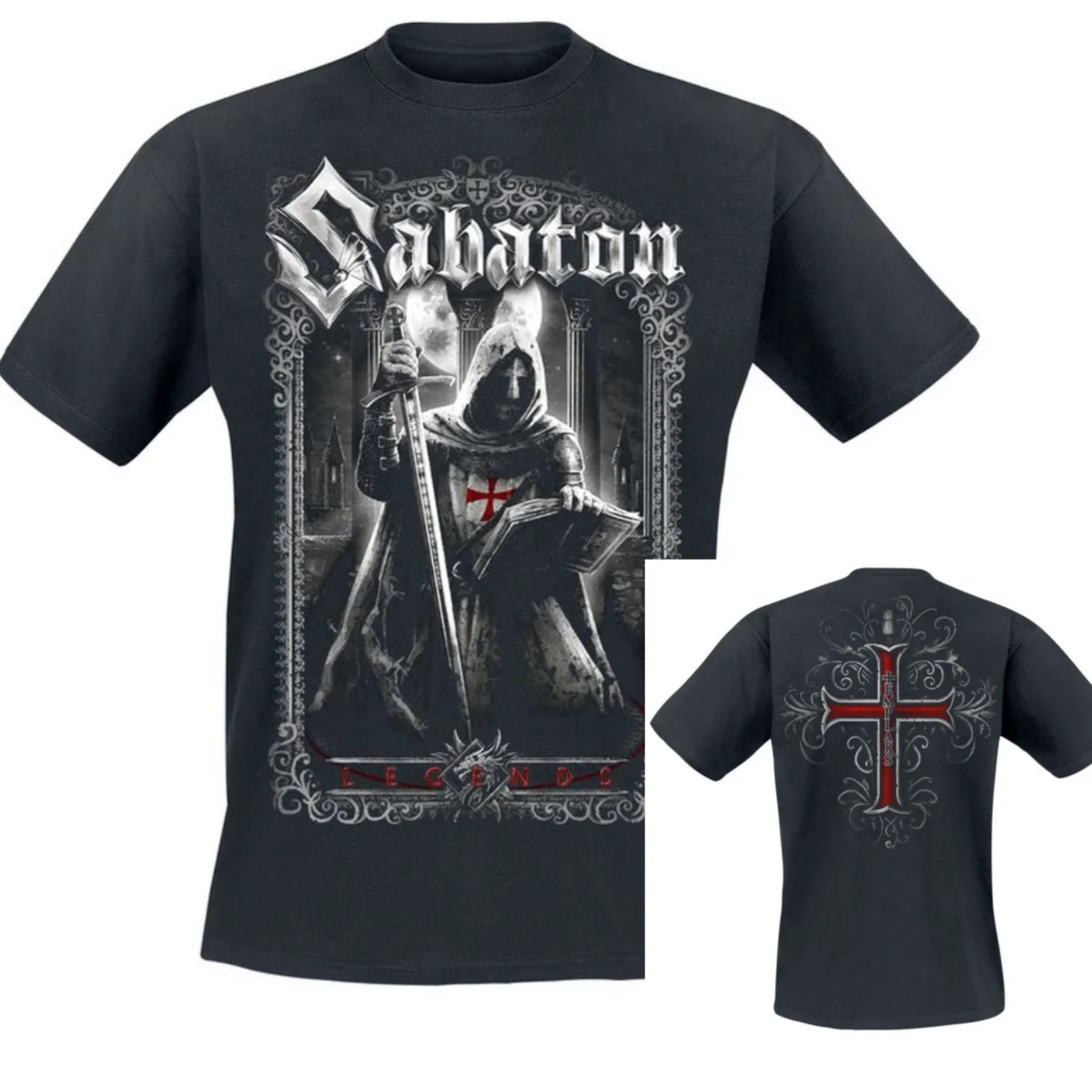 New 2026  Sabaton T-Shirt Men Women Vintage Metal Rock Band Graphic Tee Cotton Summer Streetwear Top