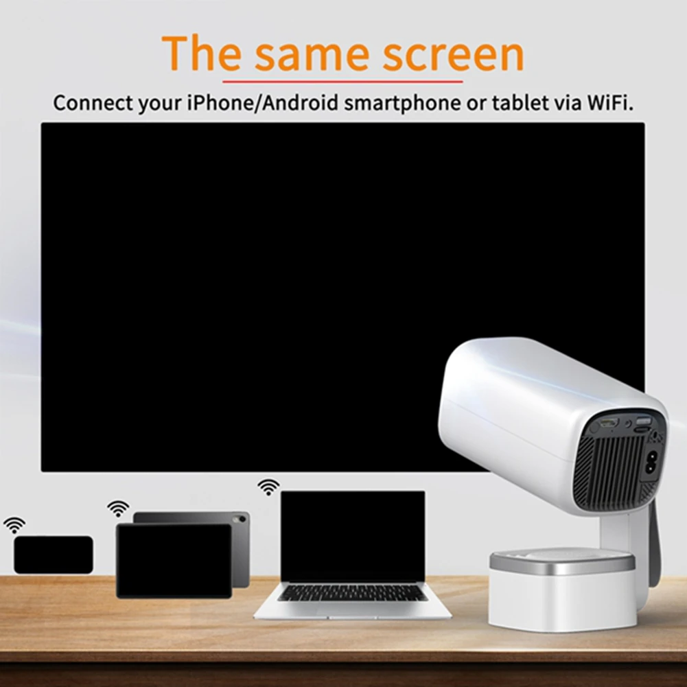 

Портативный мини-проектор 4K, встроенный динамик 1280x720P, Wi-Fi6 BT5.0, Android-система, автофокус для домашнего кинотеатра, вилка стандарта США