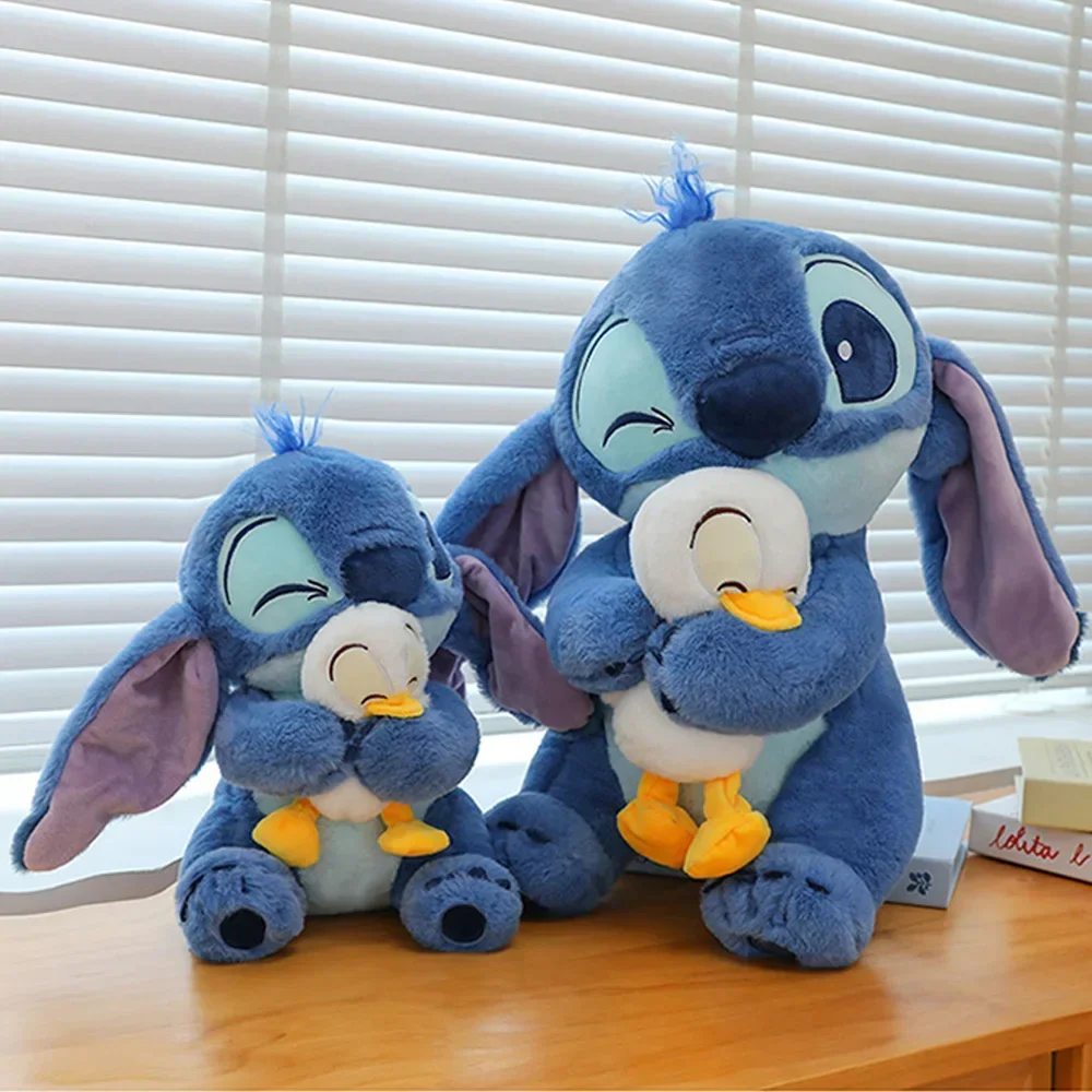 Lilo & Stitch Bonecas de pelúcia fofas de desenho animado, brinquedos kawaii anime macio, travesseiro de pelúcia, brinquedos apaziguar, presente de aniversário para meninos e meninas