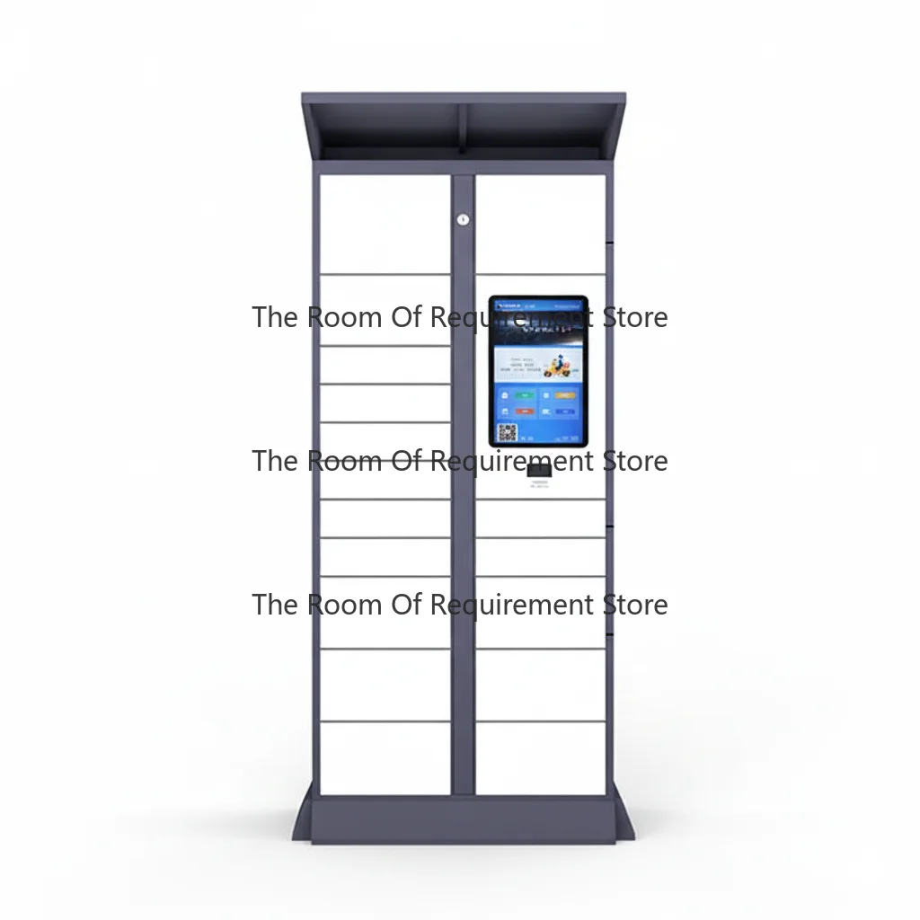 Wall-Mounted Weatherproof Smart Parcel Locker Metal Contactless QR Payment Intelligent Postal Delivery Storage Cabinet