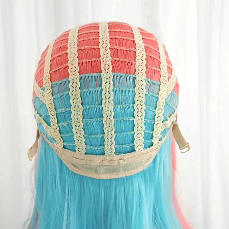 ROLECOS لعبة LOL برستيج الإمبراطورية كايلي شعر مستعار تأثيري 40 سنتيمتر مختلط اللون النساء الباروكات مقاومة للحرارة الشعر الاصطناعية