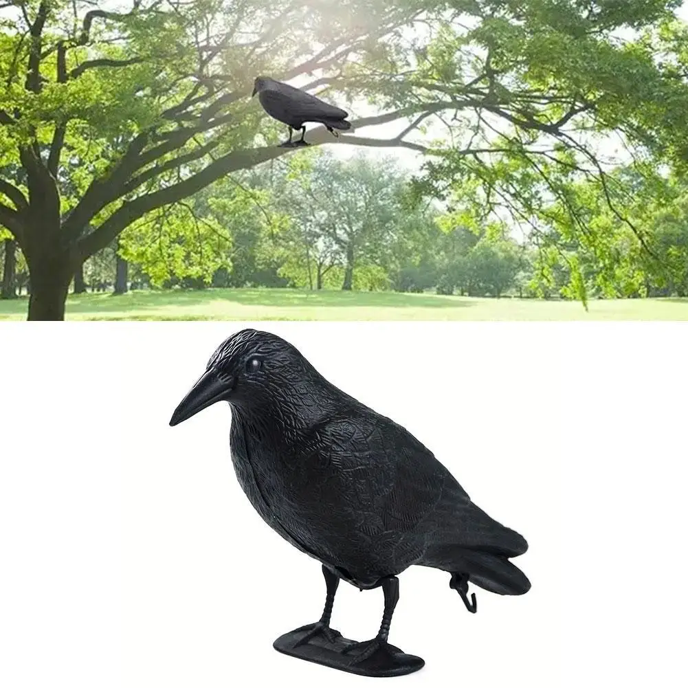 

Outdoor Simulation Black Crow Raven Bird Repellent Pest Control Pigeon Repellent Garden Decoration Outdoor Garden Accessories