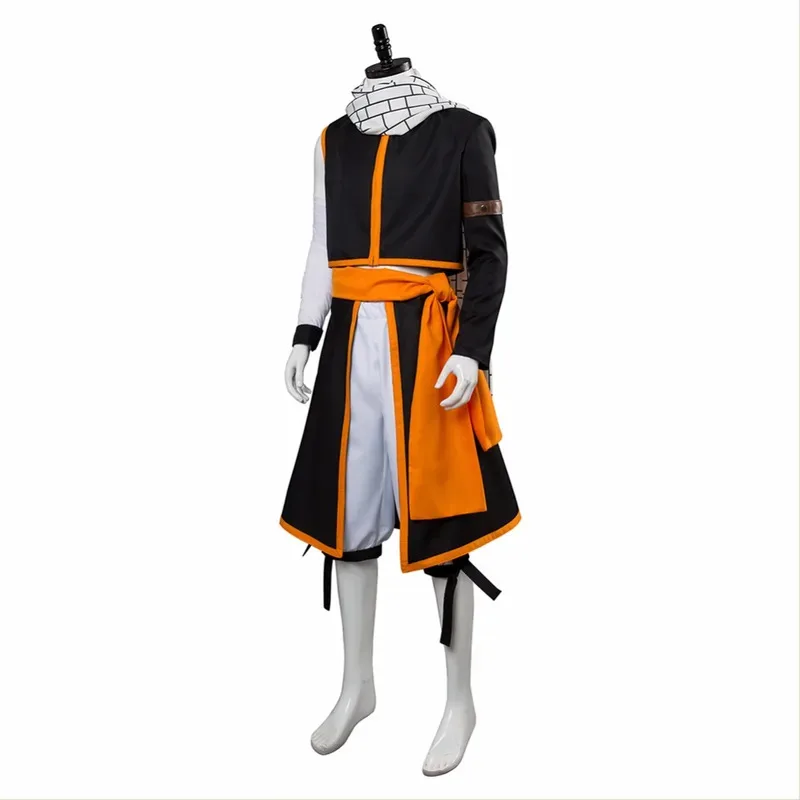 Qq34SingXeng Anime Etherious Natsu Dragneel Kostum Cosplay Syal Setelan Seragam Halloween Sesuai Pesanan