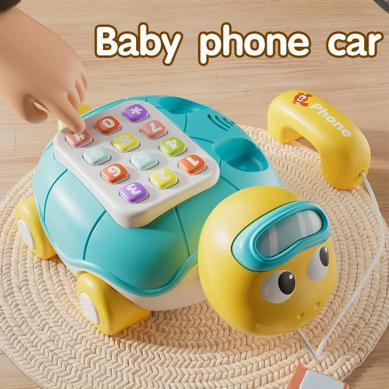 Kinderen Educatief Multifunctionele Muziek Simulatie Telefoon Baby Kruipen Speelgoed Leren Schildpad Vroeg Onderwijs Verhaal Machine
