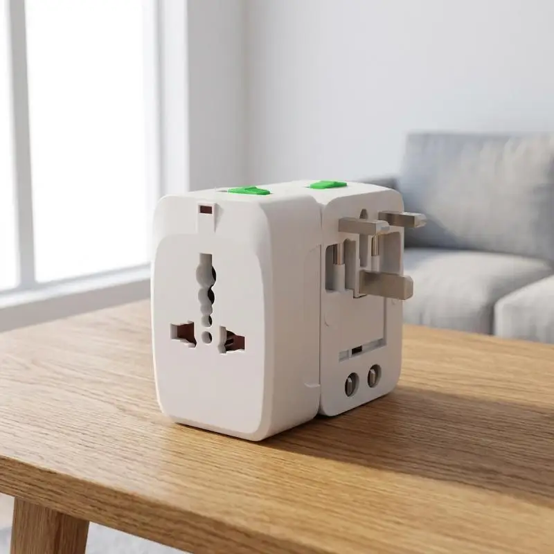 Universal Travel Plug Adapter Multi-country Compatible with AU US UK EU Sockets for International Trip Business Travel